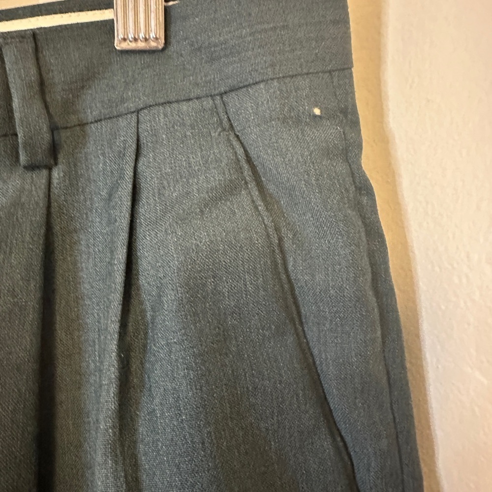 Valentini VINTAGE Pants Size 48 Euro 36 US Charcoal 100% Wool Rare! Italy - Picture 4 of 12